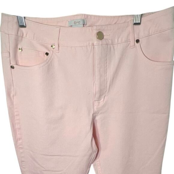 Eric women’s size 14 Barbie core pink gold studded stretch Y2K ankle pant - Picture 1 of 9